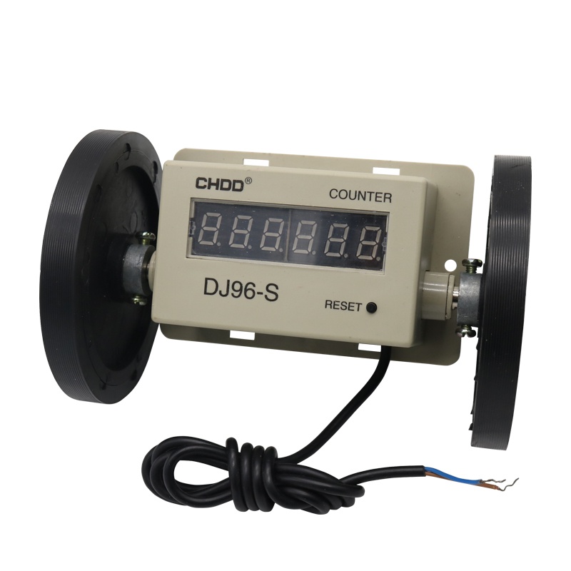 Power Tools Manufacturers - เครื่องวัดความยาว DJ96-S เครื่องวัดความยาวผ้า เครื่องนับดิจิตอลอิเล็กทรอนิกส์ DC 12V/AC