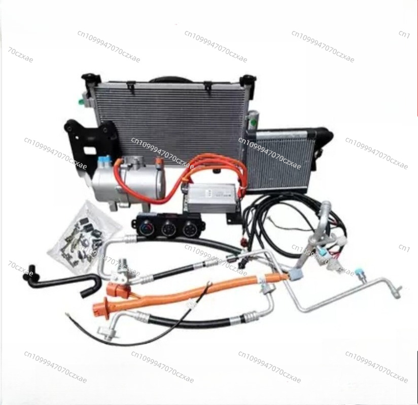 Air Compressor Mini - ชุดประกอบเครื่องปรับอากาศขนาดเล็ก, คอมเพรสเซอร์ไฟฟ้าสำหรับระบบทำความเย็นในรถยนต์พลังงานใหม่ EV สำหรับการดัดแปลง