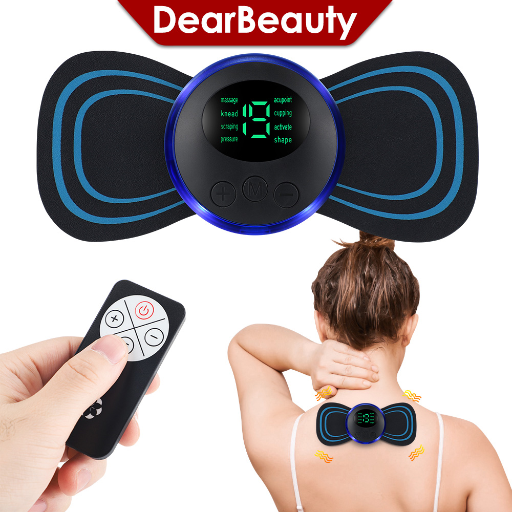 Health Power Tools - แผ่นนวดกระตุ้นกล้ามเนื้อหลังส่วนคอขนาดมินิ Alat pijat leher EMS แผ่นนวดกระตุ้นกล้ามเนื้อส่วนคอแบบพกพาอุปกรณ์อุปกรณ์ดูแลสุขภาพร่างกายขา