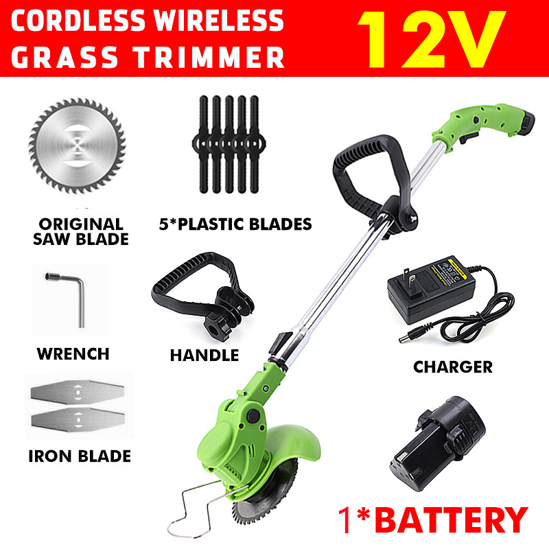 เครื่องตัดหญ้าไร้สายแบบชาร์จไฟ - Power Tools Garden บทวิจารณ์และราคา