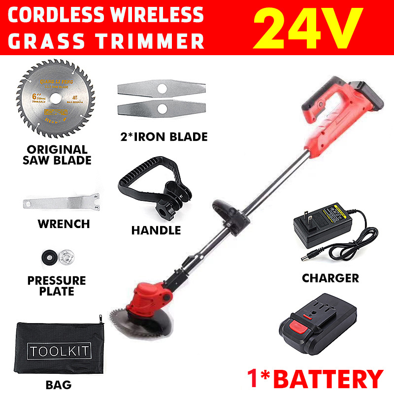 เครื่องตัดหญ้าไร้สายแบบชาร์จไฟ - Power Tools Garden บทวิจารณ์และราคา
